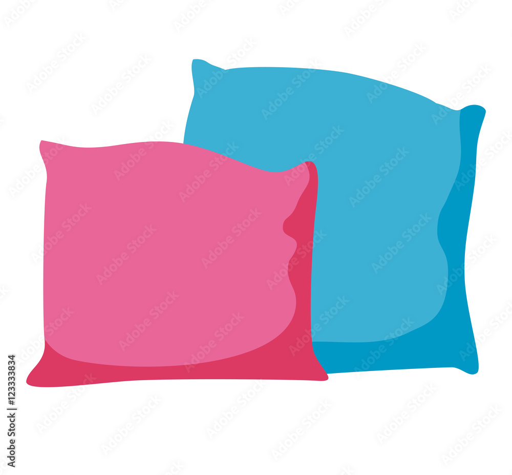 Pillow icon vector illustration flat design Pillow icon vector illustration flat design