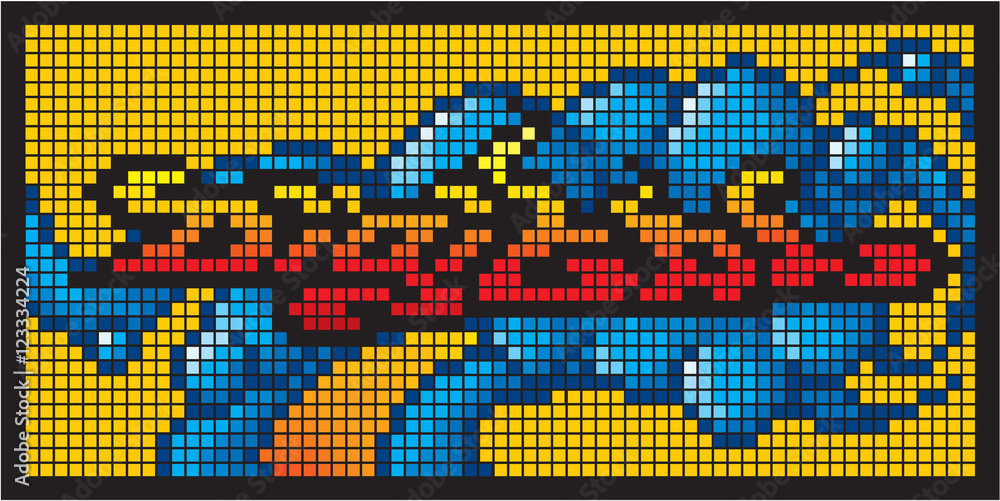abstract background with pixel art graffiti abstract background with pixel art graffiti