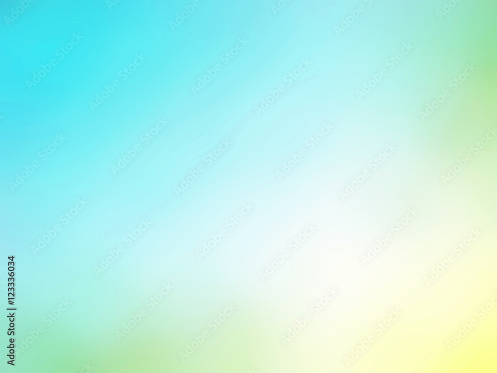 Abstract gradient yellow teal blue colored blurred background