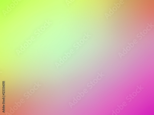 Abstract gradient pink green white colored blurred background