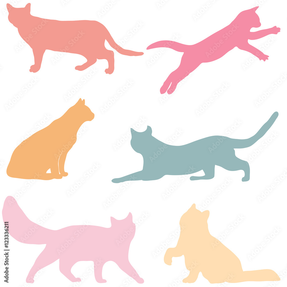 Cats collection - vector silhouette Cats collection - vector silhouette