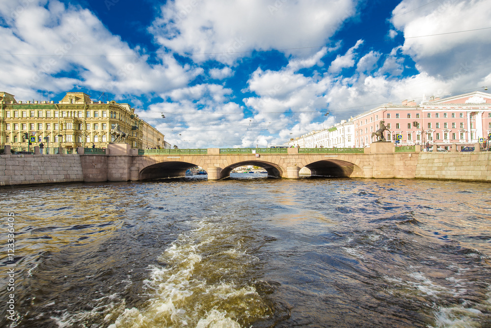 Anichkov Bridge in Saint-Petersburg