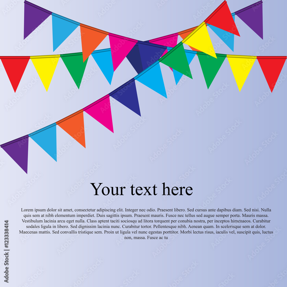 Fototapeta premium party flag background