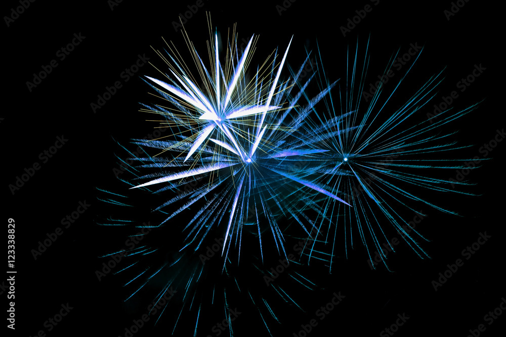 Fototapeta premium fireworks salute holiday