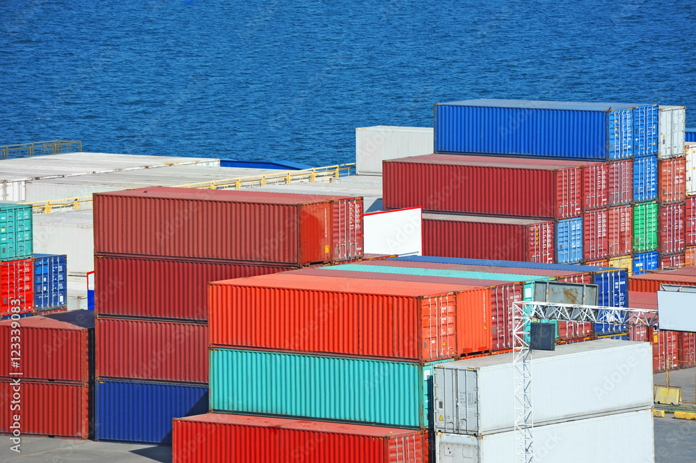 Fototapeta premium Cargo container in port