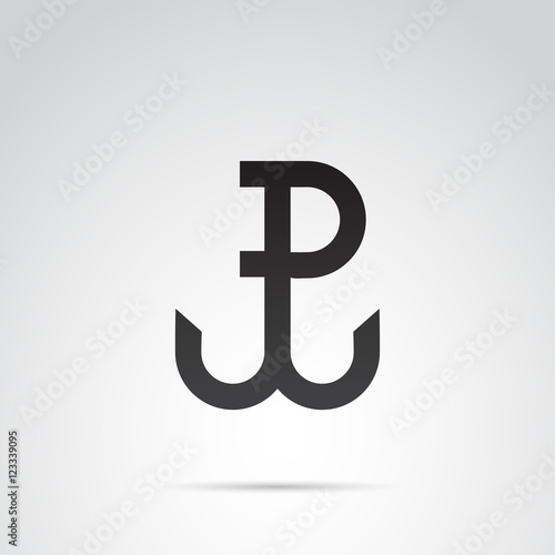 Warsaw uprising - underground country vector symbol.