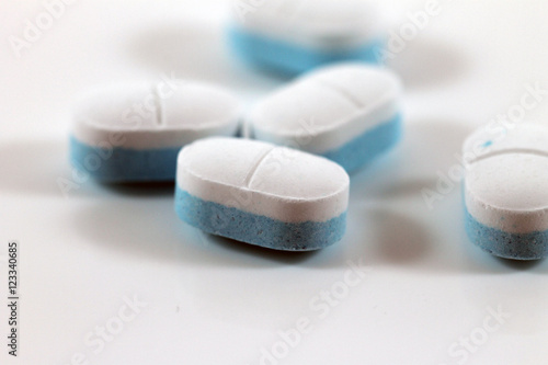 Aspirins background for health care photo