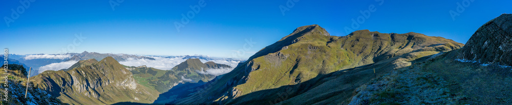 Obraz premium Panorama von Hochsträss (Hasliberg)