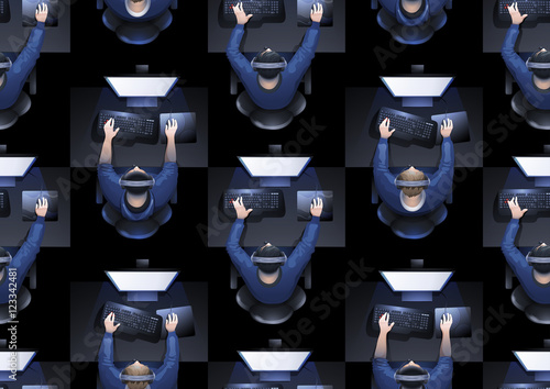 Cyber sport pattern