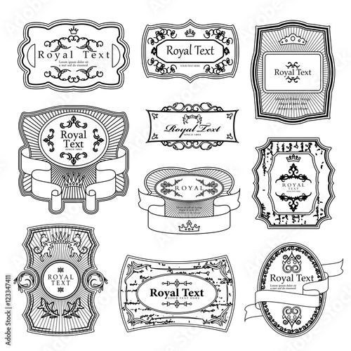 Labels Set - Isolated On White Background - Vector Illustration, Graphic Design. For Web,Websites,Print,Presentation Templates,Mobile Applications And Promotional Materials