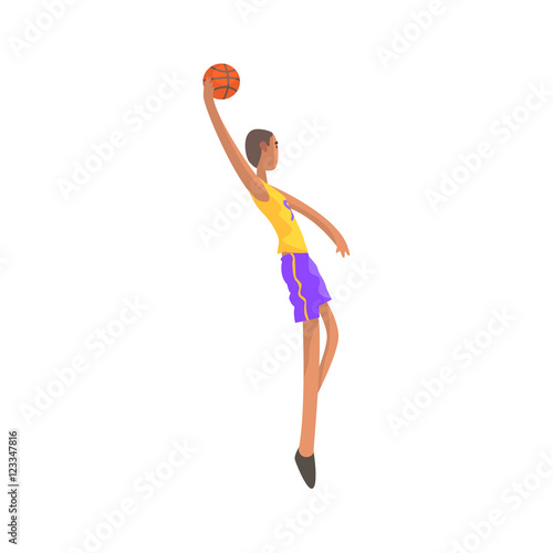 Very Tall Basketball Player Action Sticker