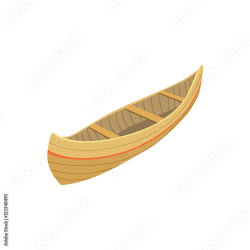 Indian Wooden Canoe Type Of Boat Icon © topvectors
