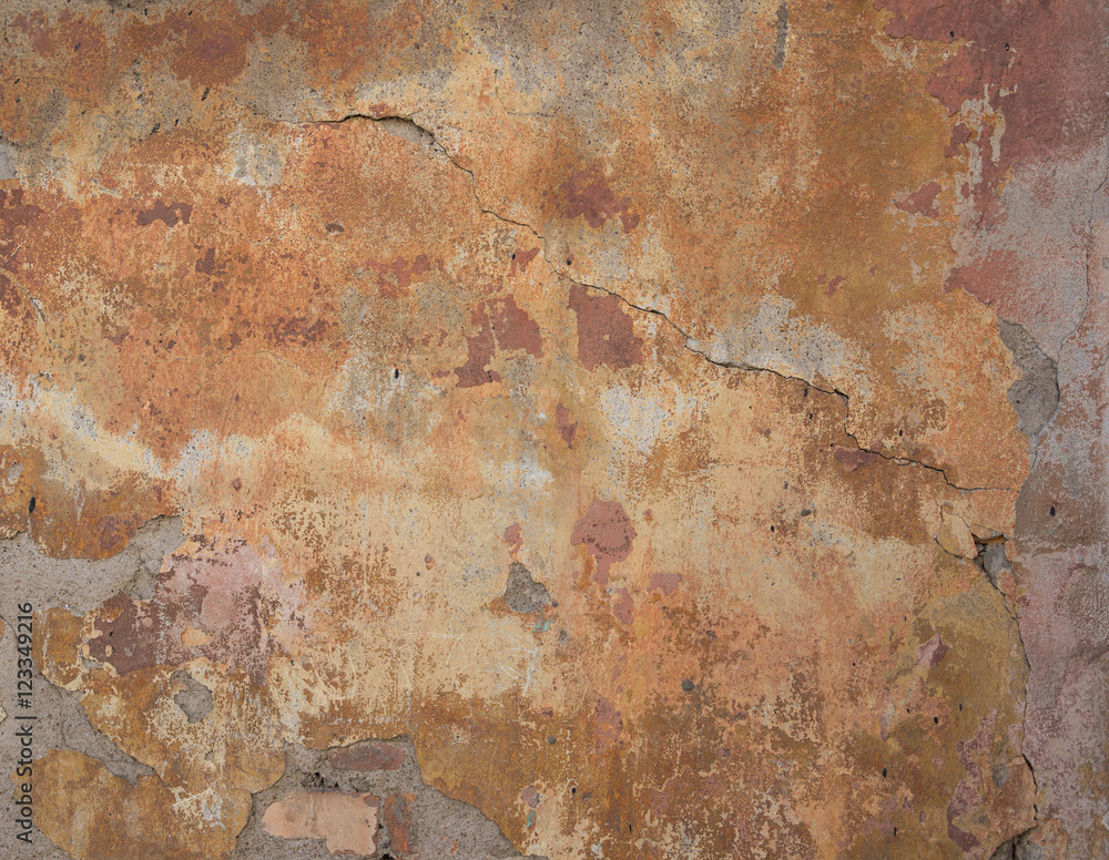 Obraz premium Old concrete wall with cracks