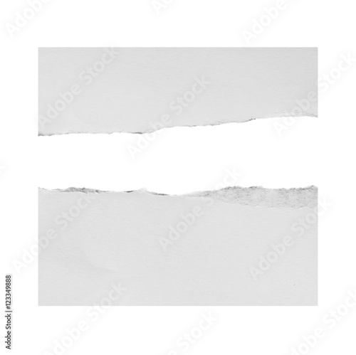 Wallpaper Mural ripped in paper on white , space for copy Torontodigital.ca