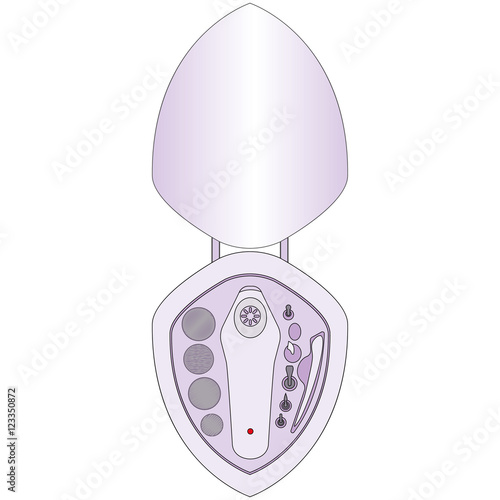 device for manicure. hardware . apparatus  pedicure