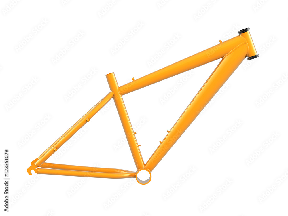 MTB frame isolated on white 3d illustration MTB frame isolated on white 3d illustration