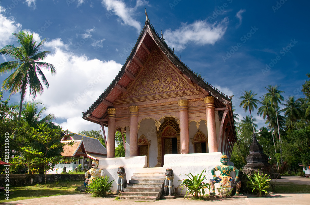 Wat Wisunarat (Wat Visoun),Luang Prabang, Laos, The world heritage Area.