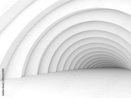 Abstract tunnel interior background 3d