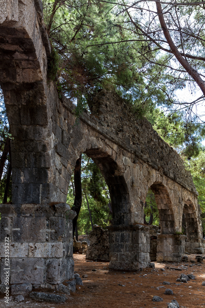 the ruins of the ancient city of Phaselis the ruins of the ancient city of Phaselis