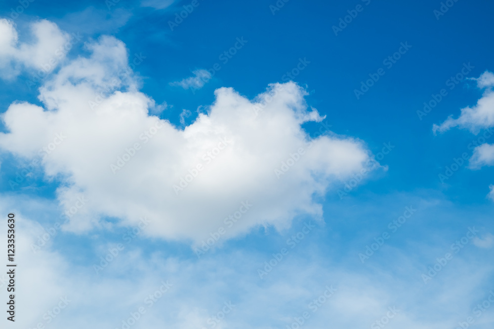 Fluffy cloud on blue sky day Fluffy cloud on blue sky day
