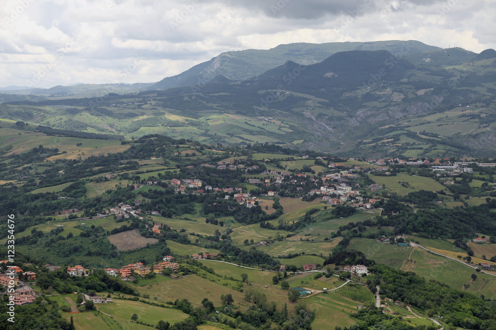 Apennines mountains and the italian valleys