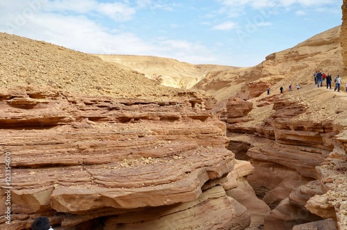 Sandstone in Red Canyon, Israel