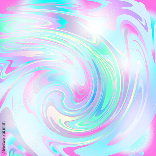 Holographic abstract colorful vector background. Creative design