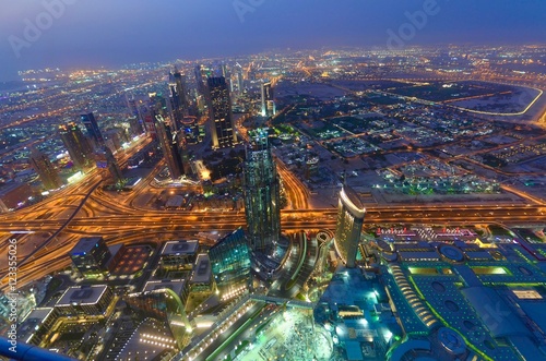 Dubai Skyline at night