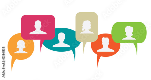 Sprechblasen mit Avatare