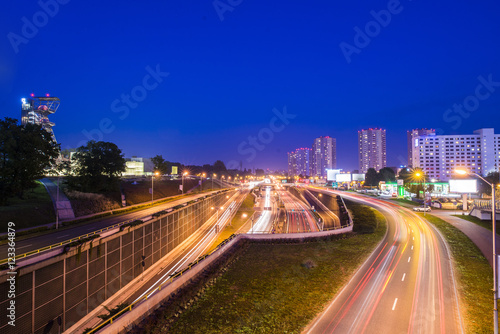 Night view of Katowice, Silesia.  © 123M