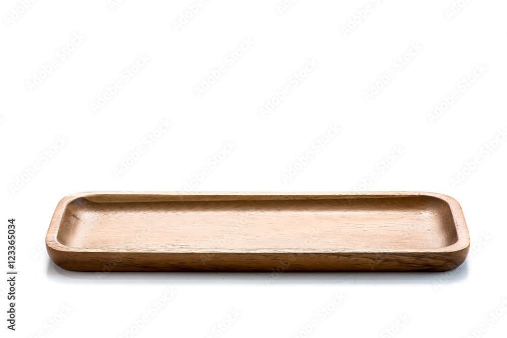 Wood plate on white backgrounds Wood plate on white backgrounds