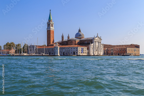 Venice, view from the water to the island of Santa Maria Maggiore