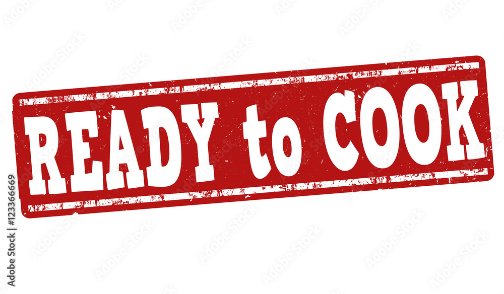 Fototapeta premium Ready to cook stamp