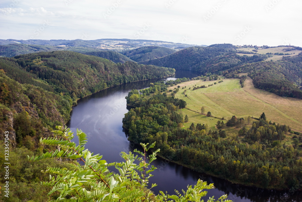 Vltava river, Czech Republic. Vltava river, Czech Republic.