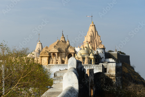 Jain temple in Palitana, India photo