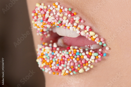 Candy coated lips