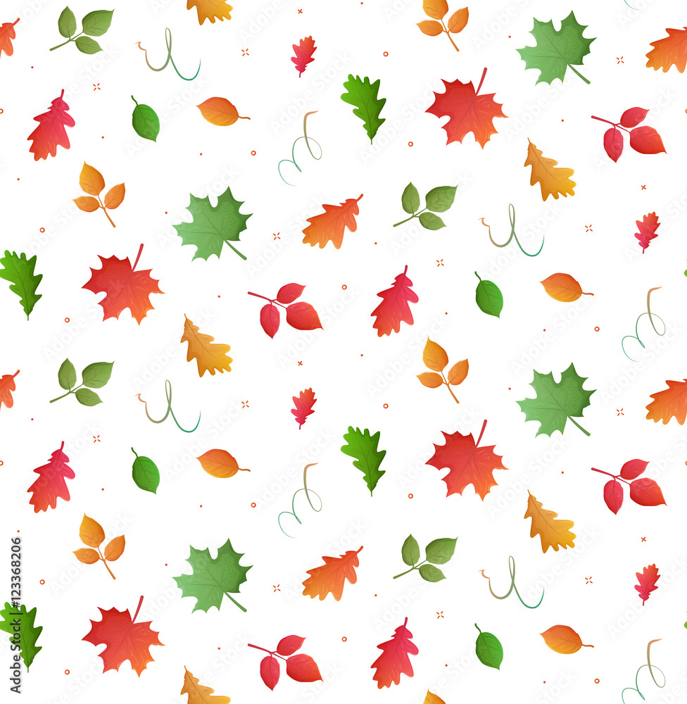 Seamless autumn pattern. Seamless autumn pattern.