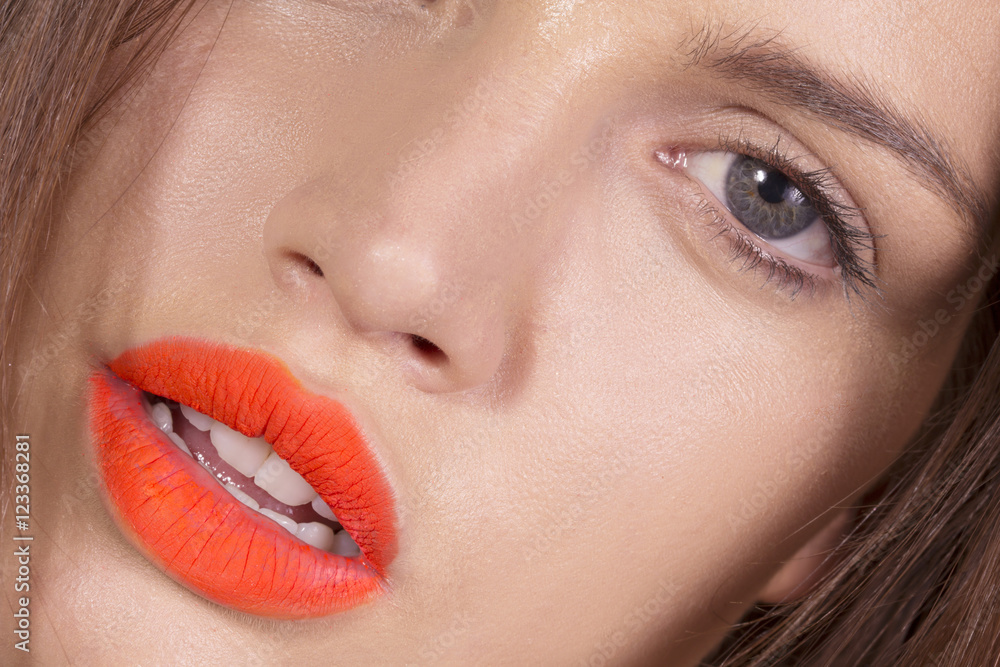 Fototapeta premium Sexy lipstick lips