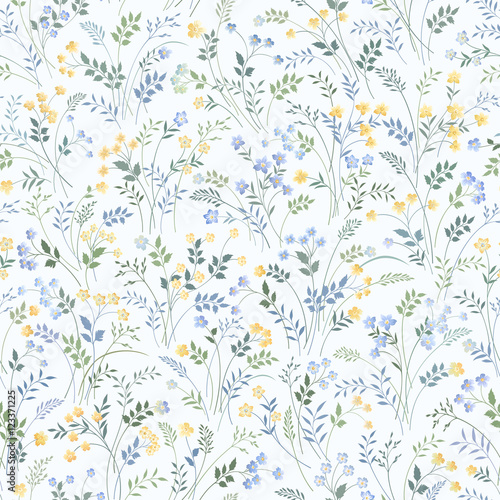 Fototapeta Naklejka Na Ścianę i Meble -  meadow flower pattern
