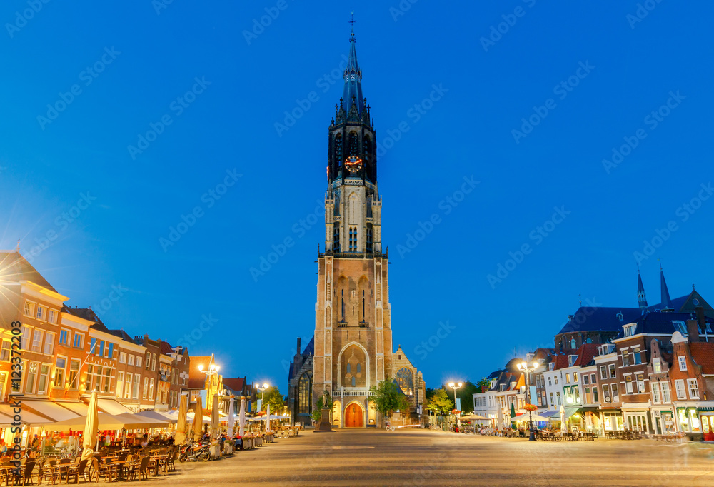 Fototapeta premium Delft. Market Square.