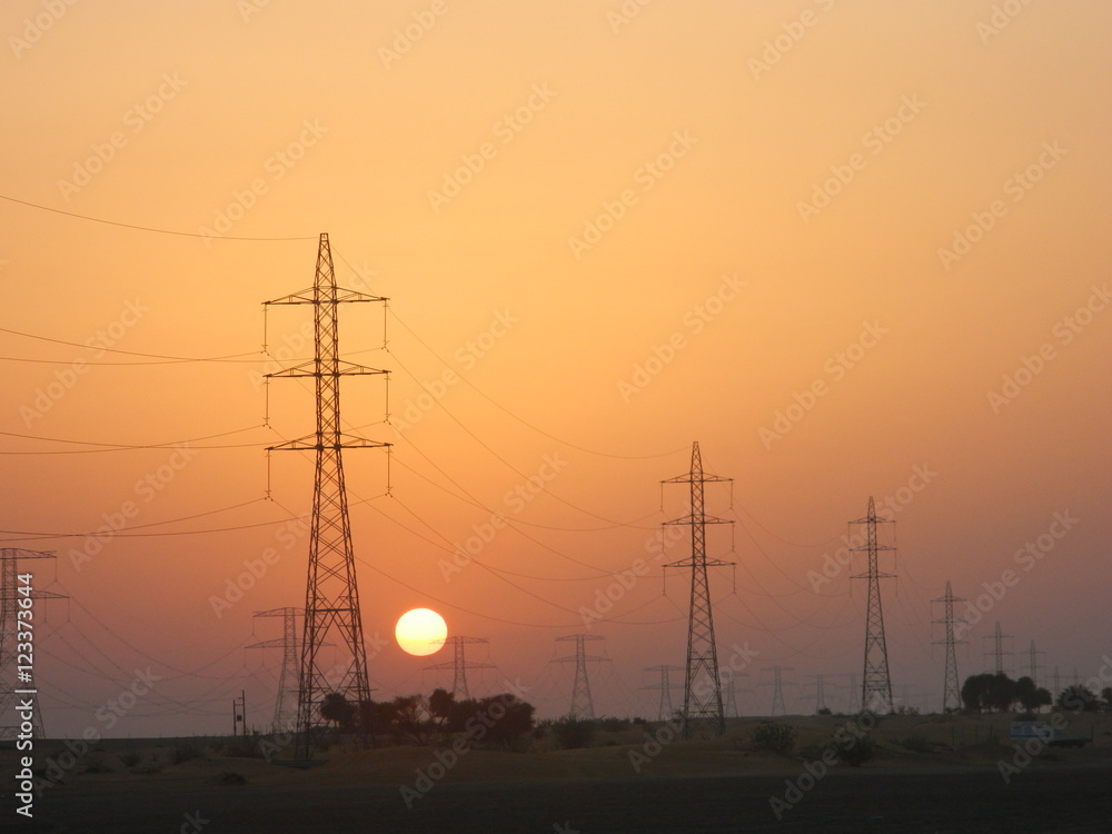 Dubai - Desert safari - Sunset