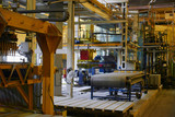Industrial equipment in the premises of the factory