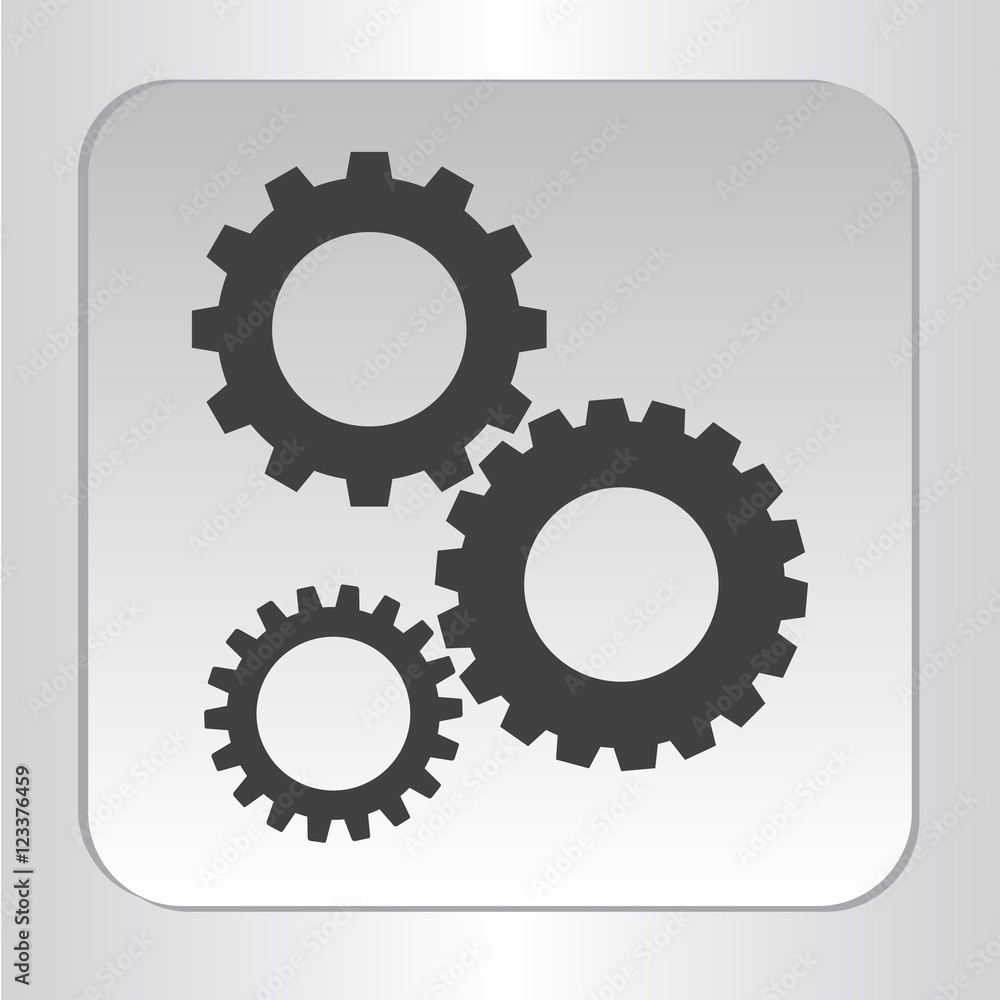 icon silhouette isolated 3 gears gear black set flat vector illustration icon silhouette isolated 3 gears gear black set flat vector illustration