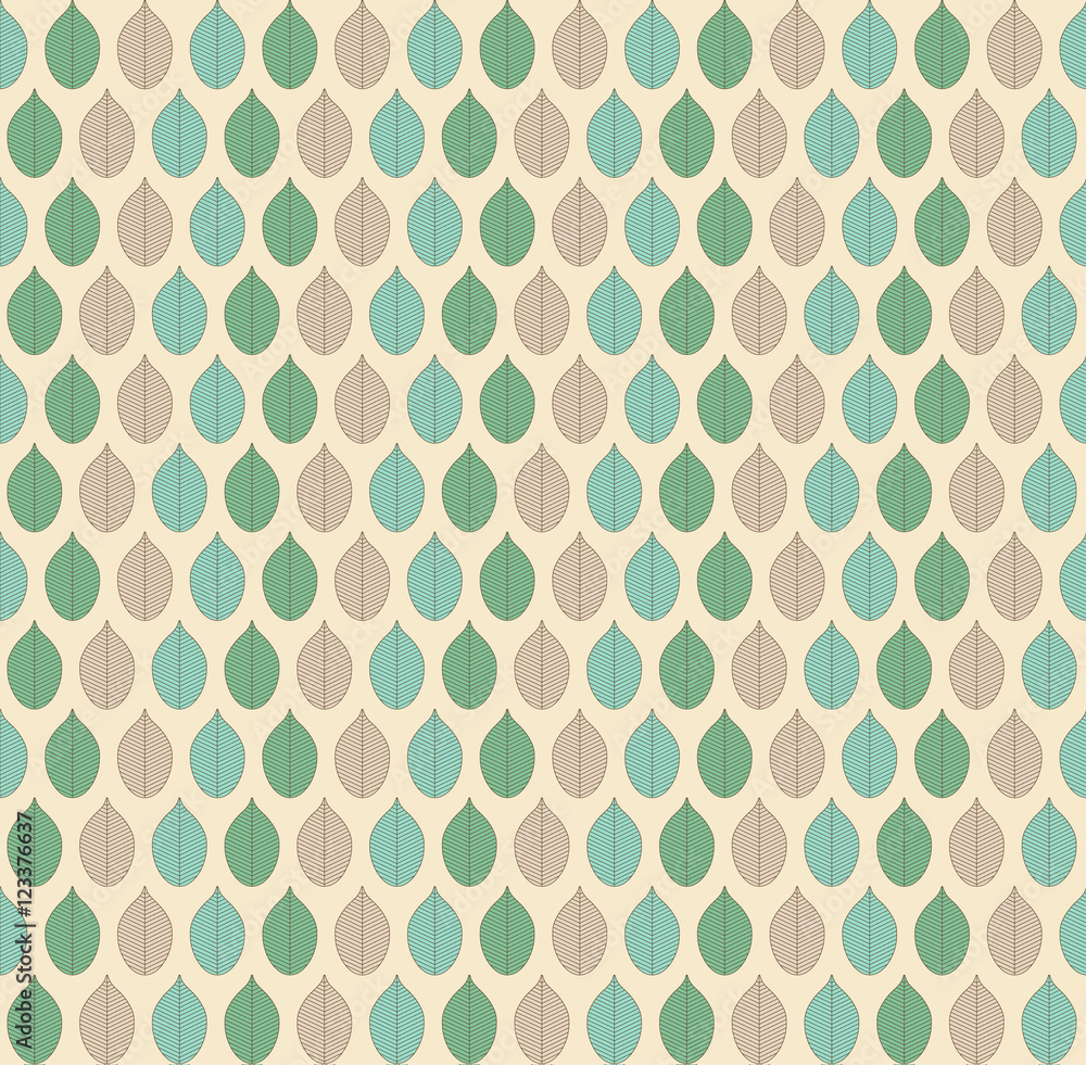 Retro leaves pattern Retro leaves pattern