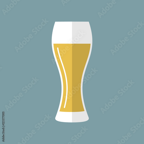 Vector illustration of beer glass