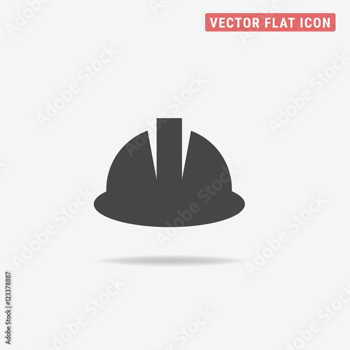 Safety helmet icon. Vector concept illustration for design.