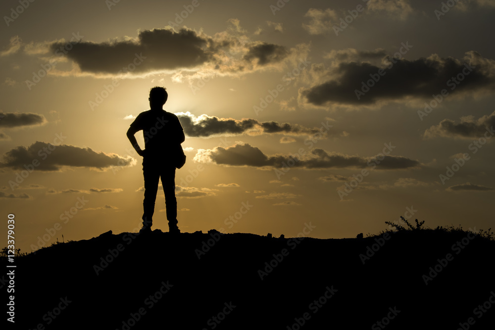 Man silhouette Man silhouette