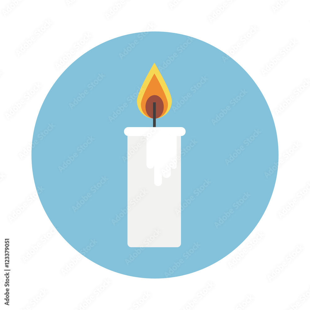 Candle icon. Halloween candle. Candle icon. Halloween candle.