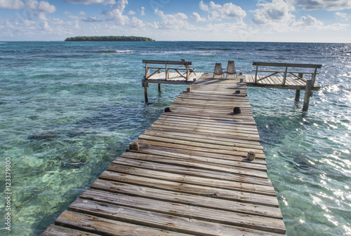 Long Caye pier
