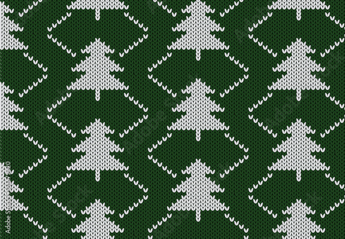 Tannenbäume Strickpullover